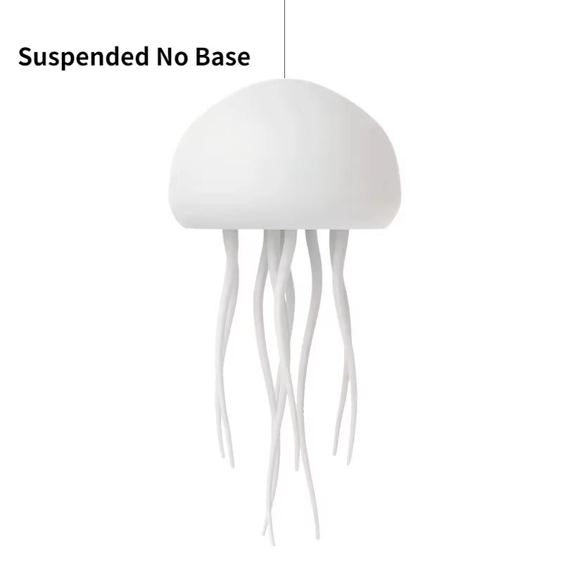 3D Movable Jellyfish Lamp USB Smart Voice Control Dimmable Color-Changing Creative Night Light Ocean Anime Light Sign Ornaments